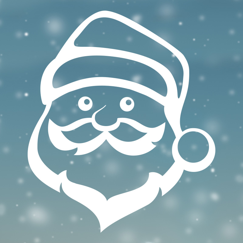 raamsticker-kerstman raamsticker-kerstman