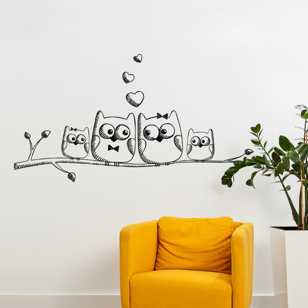 muursticker uilen op tak woonkamer slaapkamer kinderkamer muursticker uilen op tak woonkamer slaapkamer kinderkamer