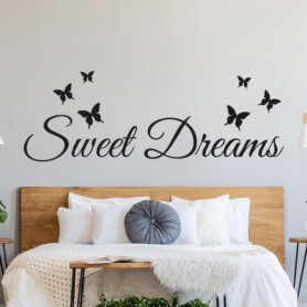 muursticker-slaapkamer-sweet-dreams-zwart-wit-ideeen-leuk-DIY-hoofdbord-boven-bed muursticker-slaapkamer-sweet-dreams-zwart-wit-ideeen-leuk-DIY-hoofdbord-boven-bed
