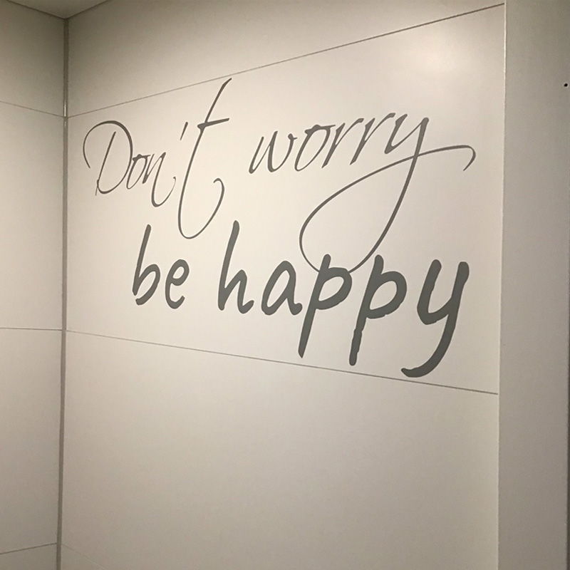 muursticker dont worry be happy donker grijs bob marley muursticker dont worry be happy donker grijs bob marley