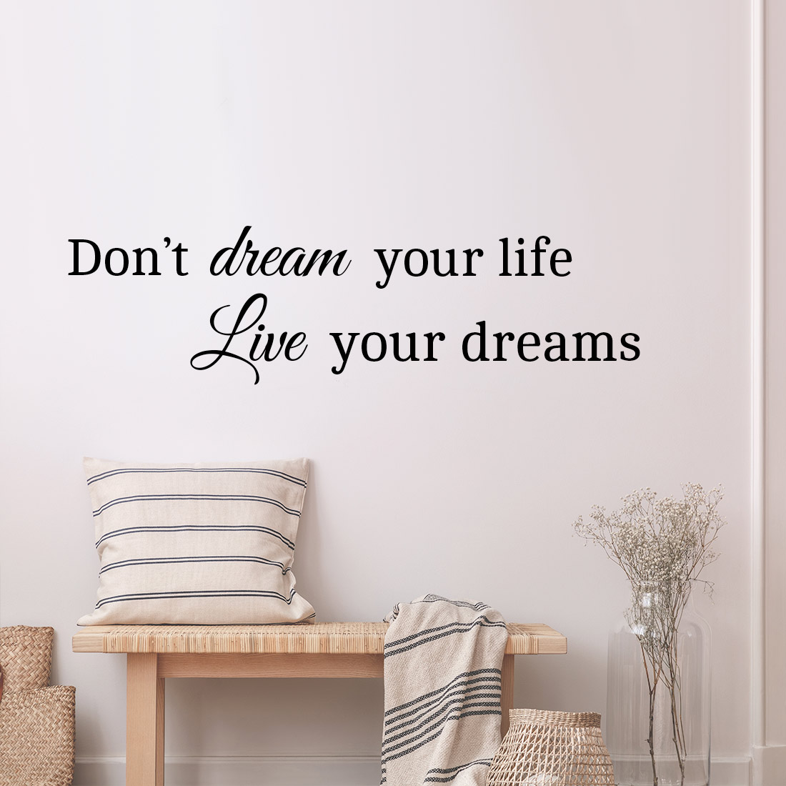 muursticker-muurtekst-dont-dream-your-life-live-your-dreams Don't dream your life live your dreams muursticker