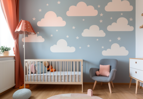 Muursticker kinderkamer sticker schattig babykamer creatief