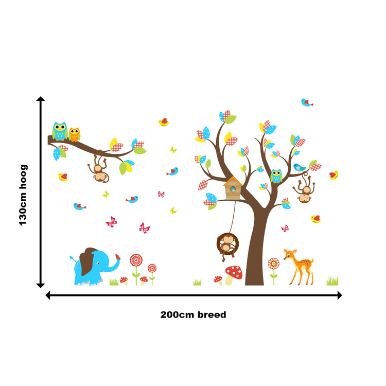 muursticker-dieren-afmetignen muursticker-dieren-afmetignen