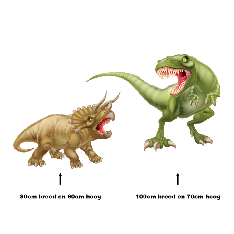 muursticker-dinosaurussen Muursticker Dinosaurussen Groot - Afbeelding 2