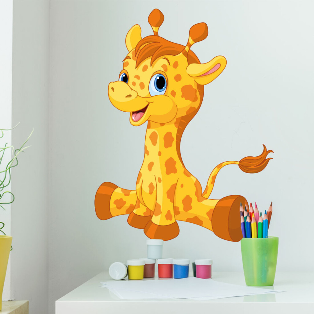 muursticker-giraffe-baby-klein-kleurrijk muursticker-giraffe-baby-klein-kleurrijk