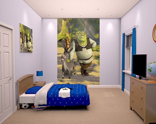 Shrek fotobehang muurstickerbehang behang wandsticker decoratie kinderkamer