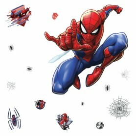 muursticker spiderman kinderkamer stoer ideeen inspiratie rood