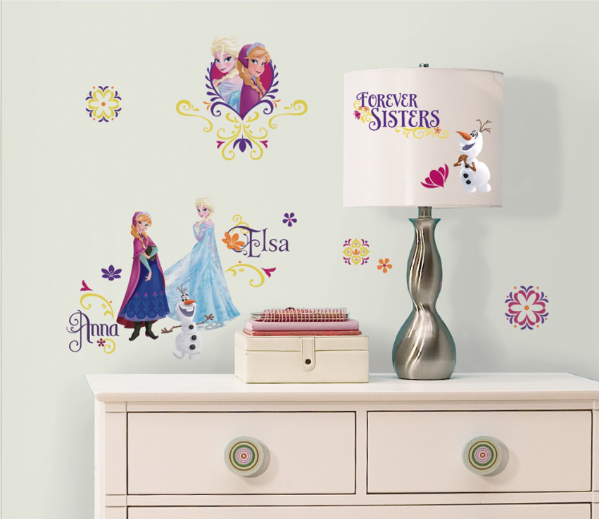 Muurstickers Anna elsa RoomMates Disney Frozen Muurstickers Anna elsa RoomMates Disney Frozen