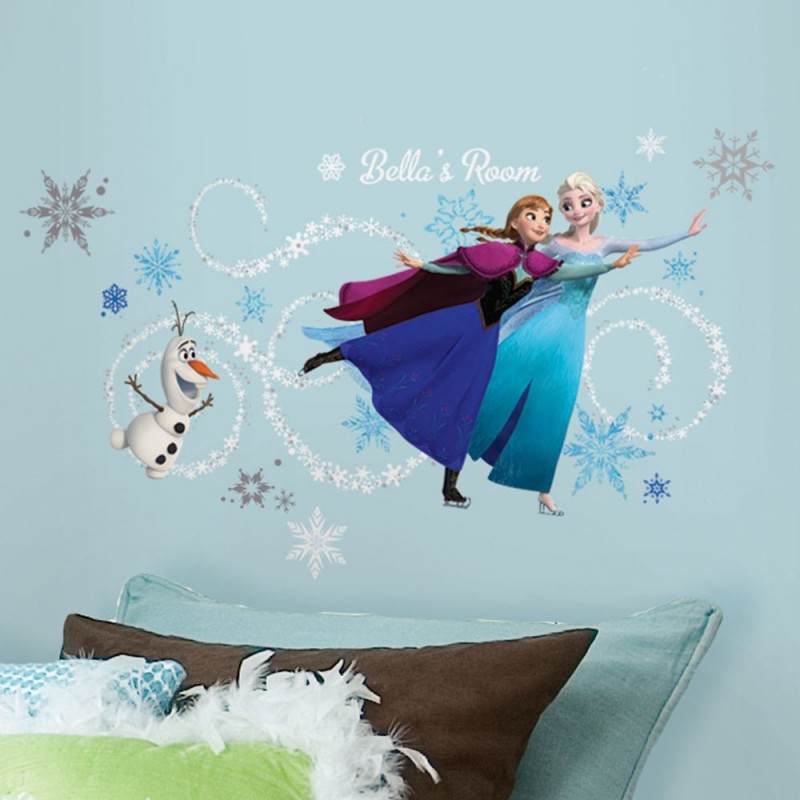 Anna, Elsa & Olaf de Sneeuwpop muursticker Frozen Disney kinderkamer Vrolijke Kleurrijke Anna, Elsa & Olaf de Sneeuwpop muursticker Frozen Disney kinderkamer Vrolijke Kleurrijke