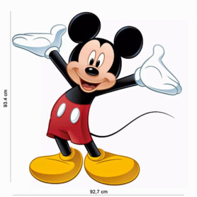 mickey-mouse-muursticker-afmetingen mickey-mouse-muursticker-afmetingen