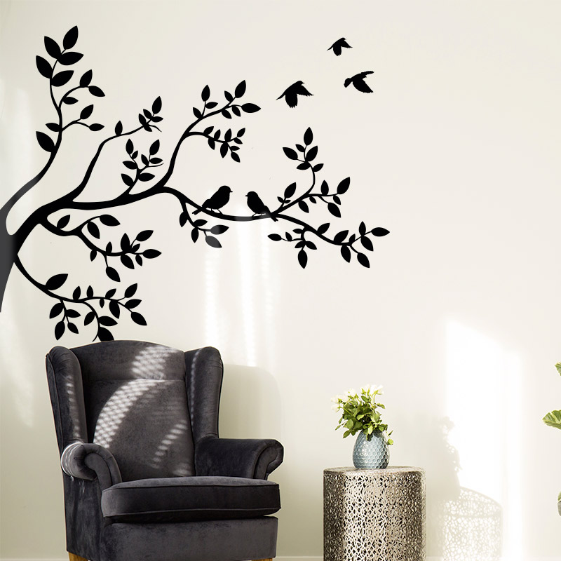 muursticker vogels boom takken zwart woonkamer ideeen stoer leuk luxe wit inspiratie muursticker vogels boom takken zwart woonkamer ideeen stoer leuk luxe wit inspiratie
