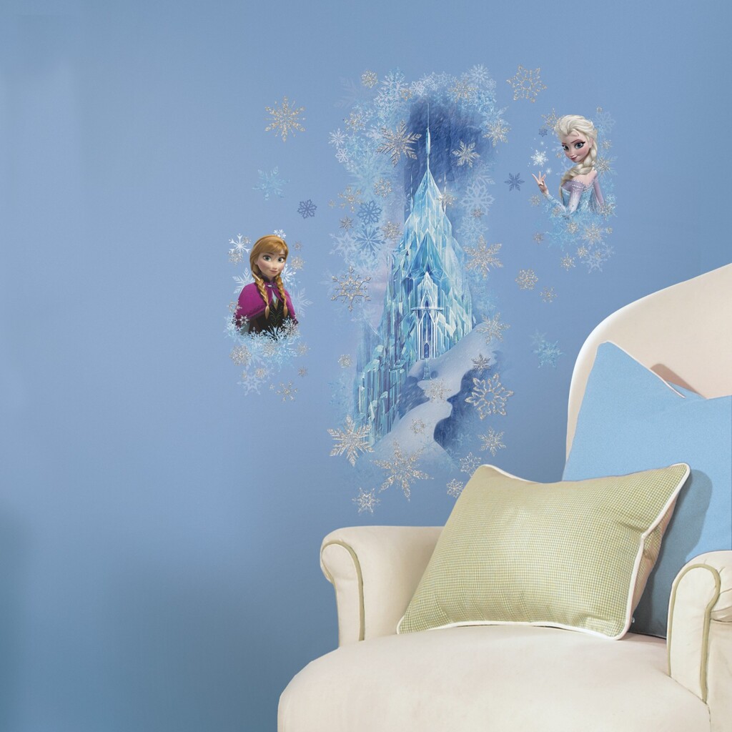 Muursticker Frozen Anna Elsa Zussen ijs paleis roommates sticker kinderkamer Muursticker Frozen Anna Elsa Zussen ijs paleis roommates sticker kinderkamer