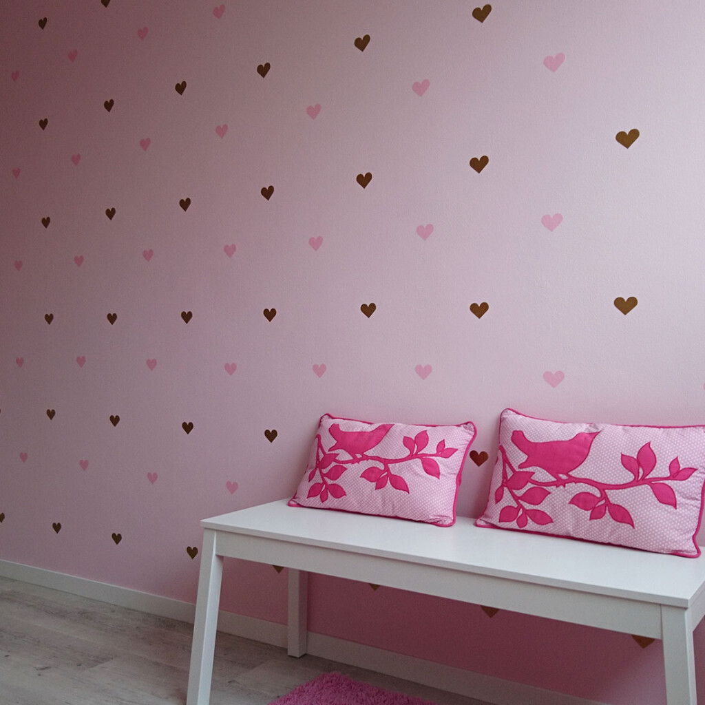 hartjes-muurstickers-harten-stickers-wandstickers-kinderkamer-roze-wit-bruin hartjes-muurstickers-harten-stickers-wandstickers-kinderkamer-roze-wit-bruin