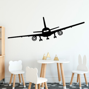 vliegtuig-muursticker-boeing-747-kinderkamer-wit-zwart-kleur-goedkoop-dubbeldekker