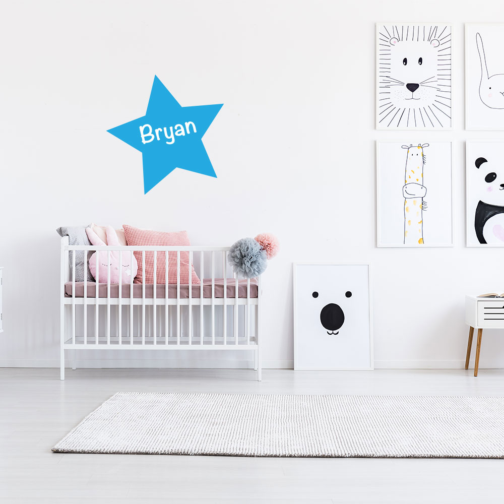 naam-met-ster-muursticker naam-met-ster-muursticker
