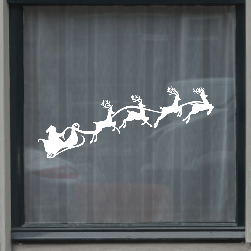 raamsticker kerst dorp statische folie wit sneeuw herbruikbaar raamsticker kerst dorp statische folie wit sneeuw herbruikbaar