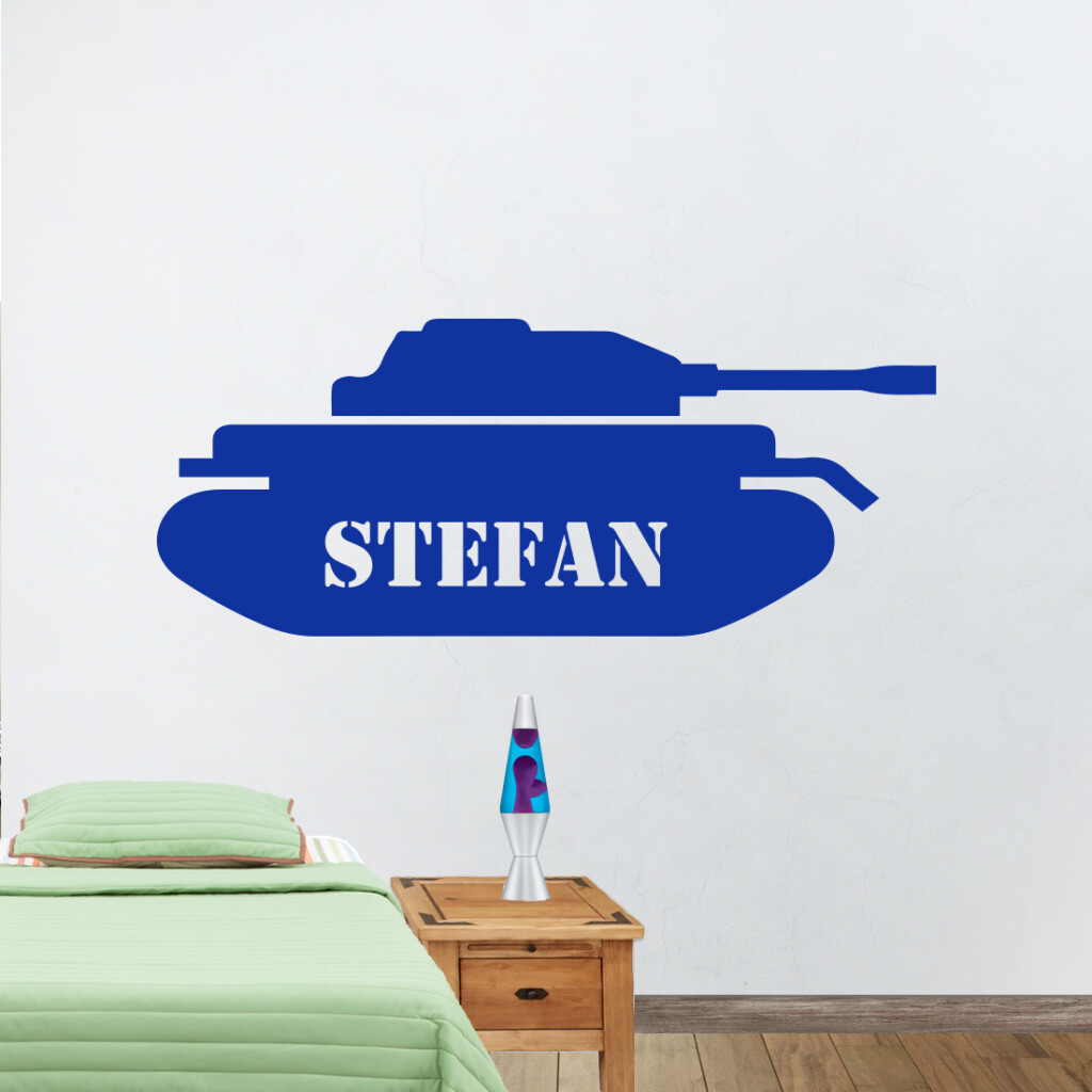 tank-met-naammuursticker-eigen-naam-leger-tank- tank-met-naammuursticker-eigen-naam-leger-tank-