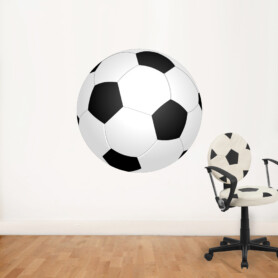 grote voetbal op muursticker wandsticker sticker