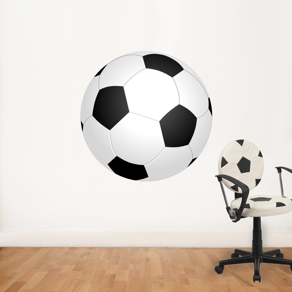 grote voetbal op muursticker wandsticker sticker grote voetbal op muursticker wandsticker sticker