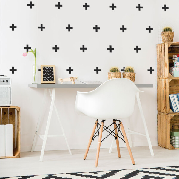 muursticker-kruisjes-plusjes-kruis-muurstickers-wandstickers-plusjes-zwart-wit-set-goedkoop