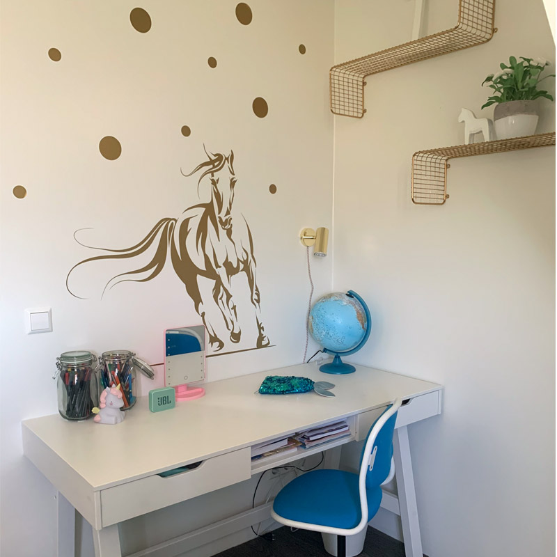 muursticker meisjeskamer liefhebber paarden goud stippen ideeen diy inspiratie leuke goedkoop muur muursticker meisjeskamer liefhebber paarden goud stippen ideeen diy inspiratie leuke goedkoop muur