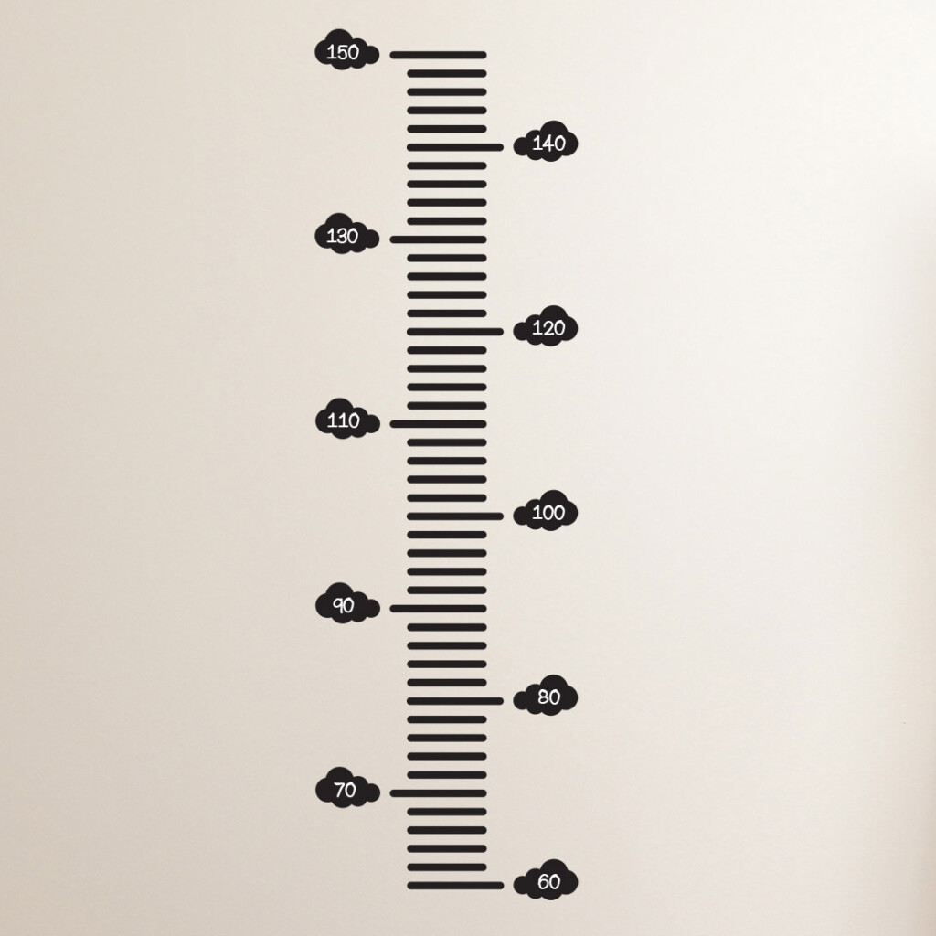 groeimeter muursticker kinderkamer zwart groeimeter muursticker kinderkamer zwart