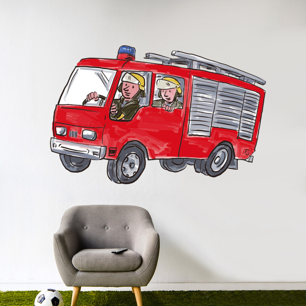 muursticker brandweer muursticker brandweer