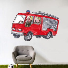 muursticker brandweer muursticker brandweer