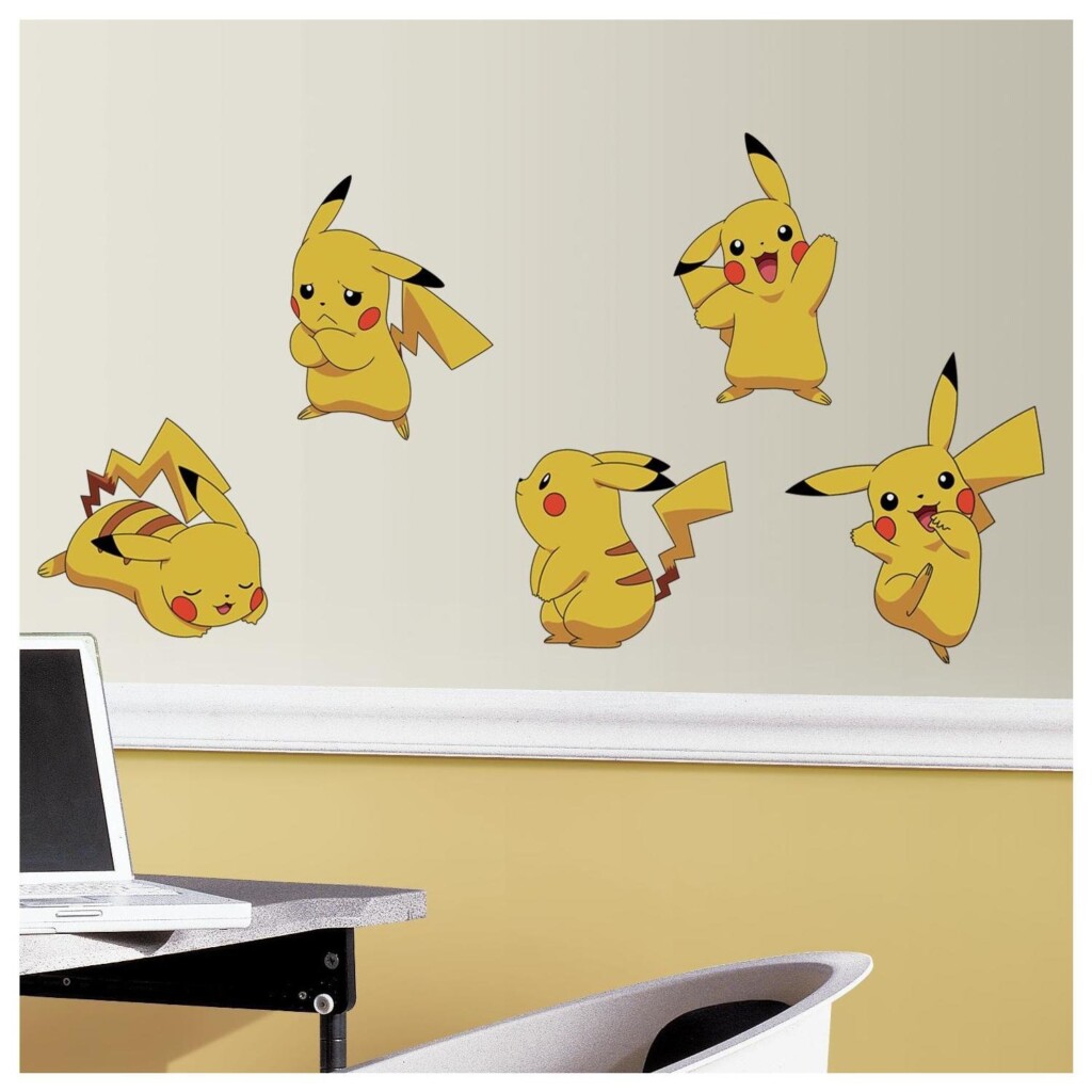 Pikachu set muurstickers pokemon