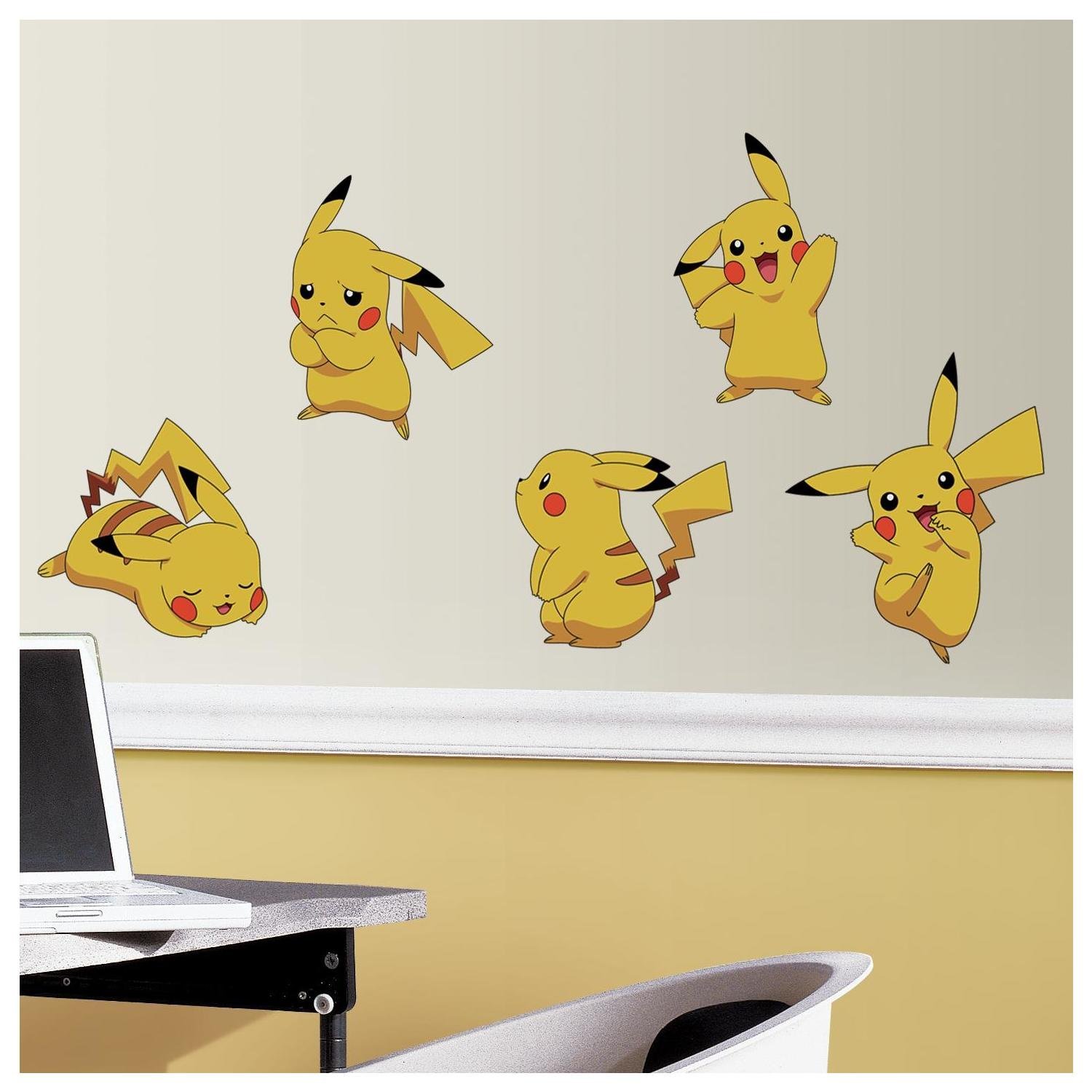 Pikachu set muurstickers pokemon Pikachu set muurstickers pokemon