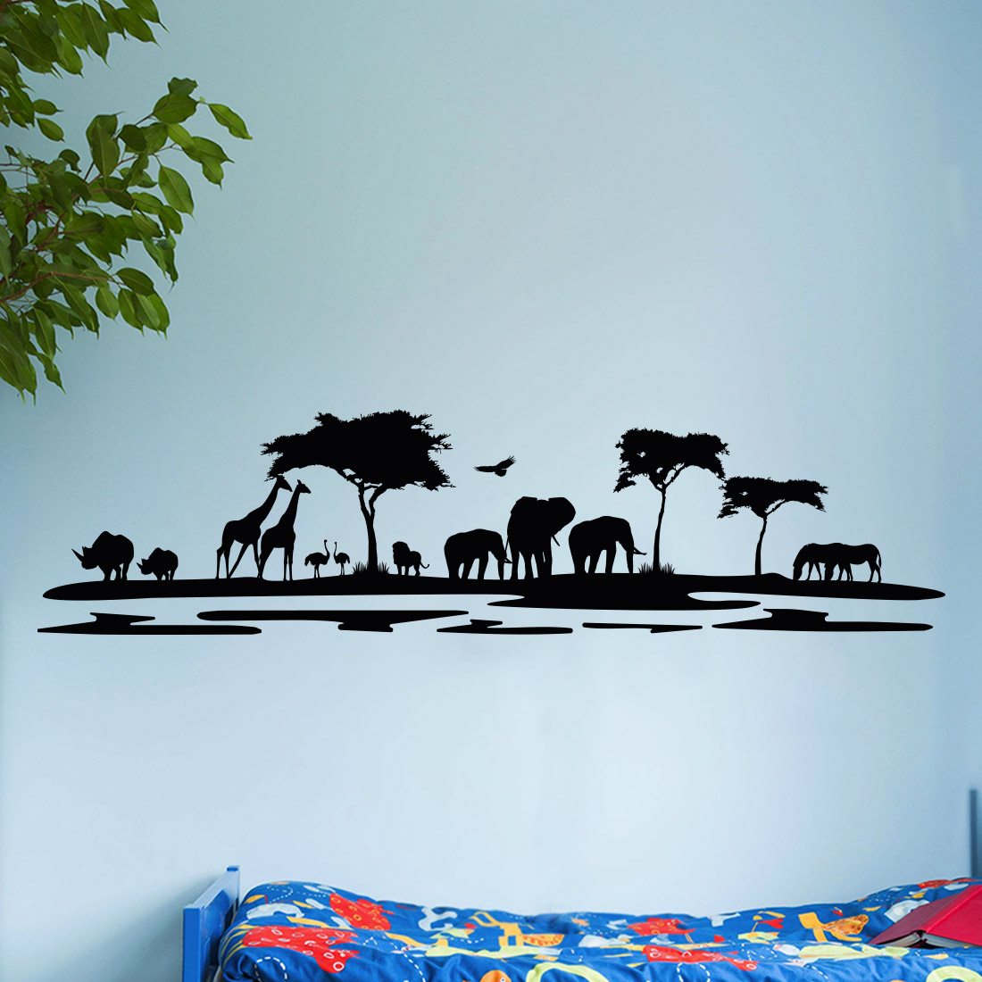 afrikaanse-dieren-muursticker-olifanten-giraffes-leeuwen-struisvogels-neushoorn-zeebars afrikaanse-dieren-muursticker-olifanten-giraffes-leeuwen-struisvogels-neushoorn-zeebars