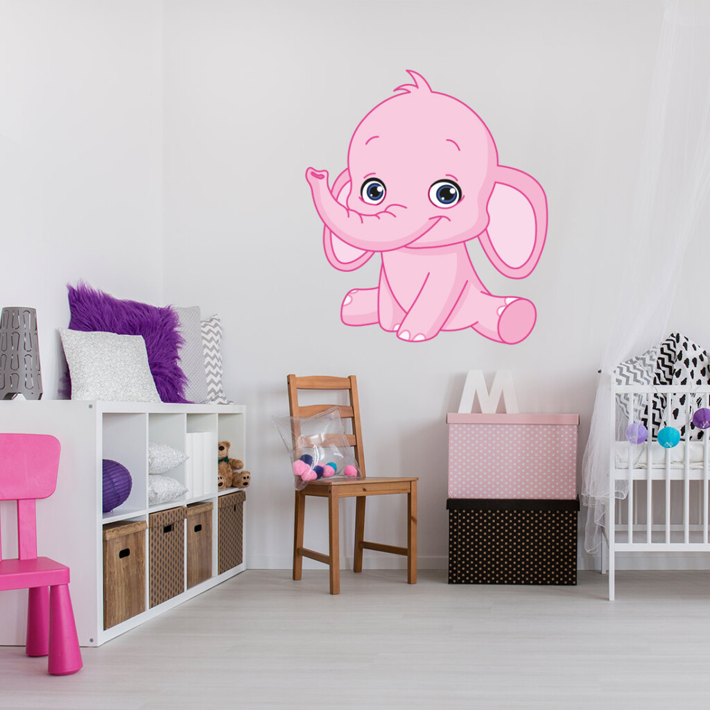 muursticker-olifantje-baby-kamer-babykamer-meisje muursticker-olifantje-baby-kamer-babykamer-meisje