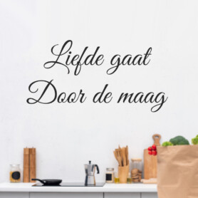 Muursticker-Liefde-gaat-door-de-maag-keuken-eten Muursticker-Liefde-gaat-door-de-maag-keuken-eten