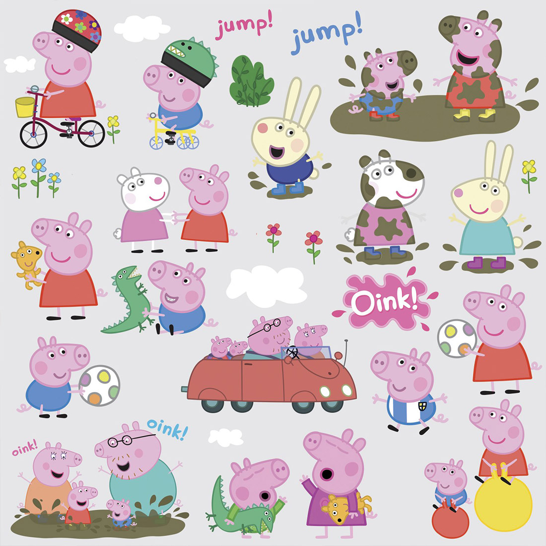 Muurstickers-Peppa-Pig2 Peppa Pig Muursticker