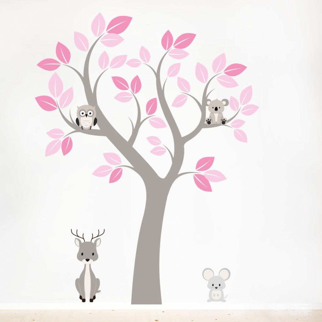 muursticker-boom-meisjeskamer-babykamer-meisje-kinderkamer-dieren muursticker-boom-meisjeskamer-babykamer-meisje-kinderkamer-dieren