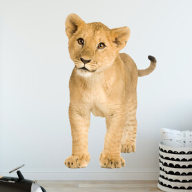 muursticker-leeuw-welp-baby muursticker-leeuw-welp-baby