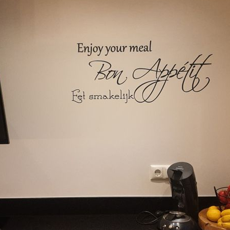 muursticker voor in de keuken zoek zwart ejoy your meal bon appetit eet smakelijk eetkamer ideeen inspiratie muursticker voor in de keuken zoek zwart ejoy your meal bon appetit eet smakelijk eetkamer ideeen inspiratie