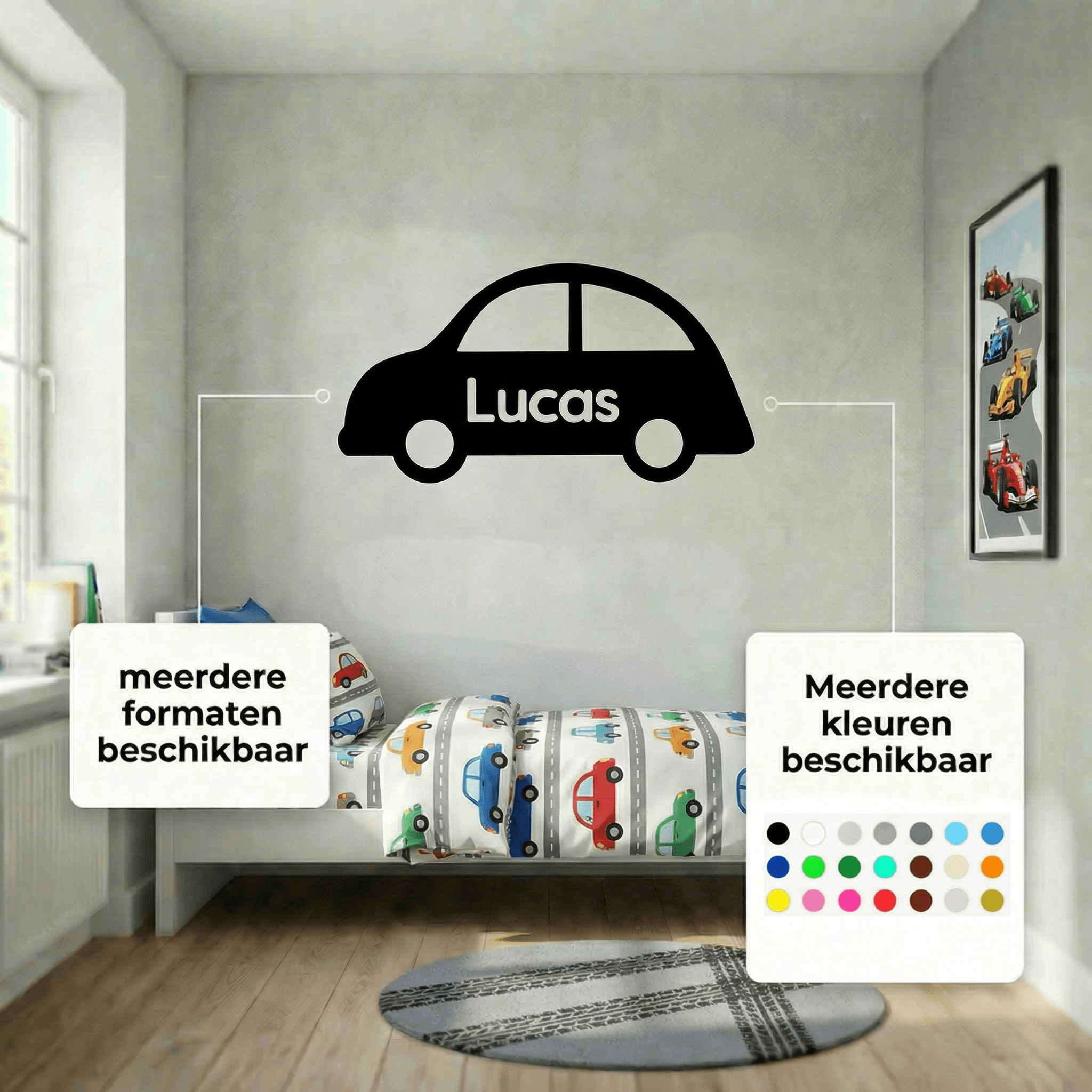 muursticker-auto-naam-naamsticker-babykamer muursticker-auto-naam-naamsticker-babykamer