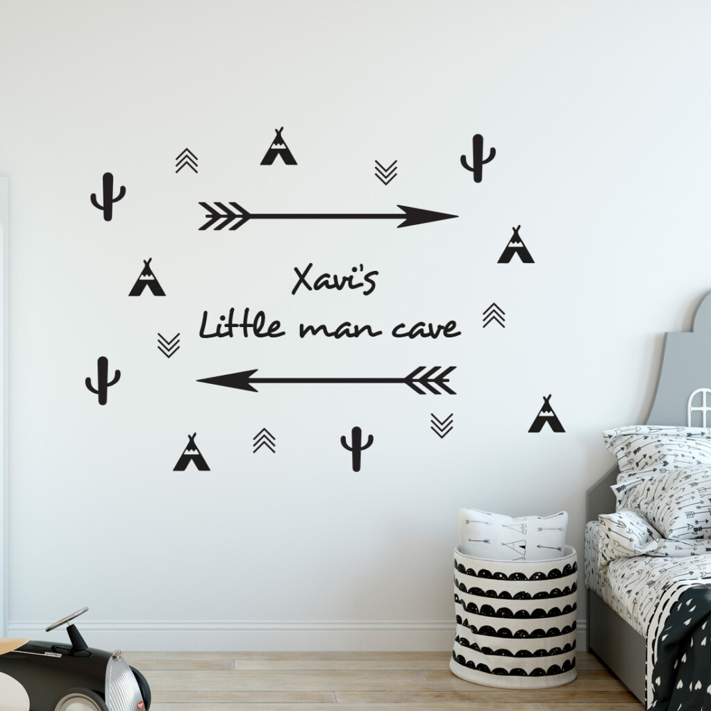muursticker-little-man-cave muursticker-little-man-cave
