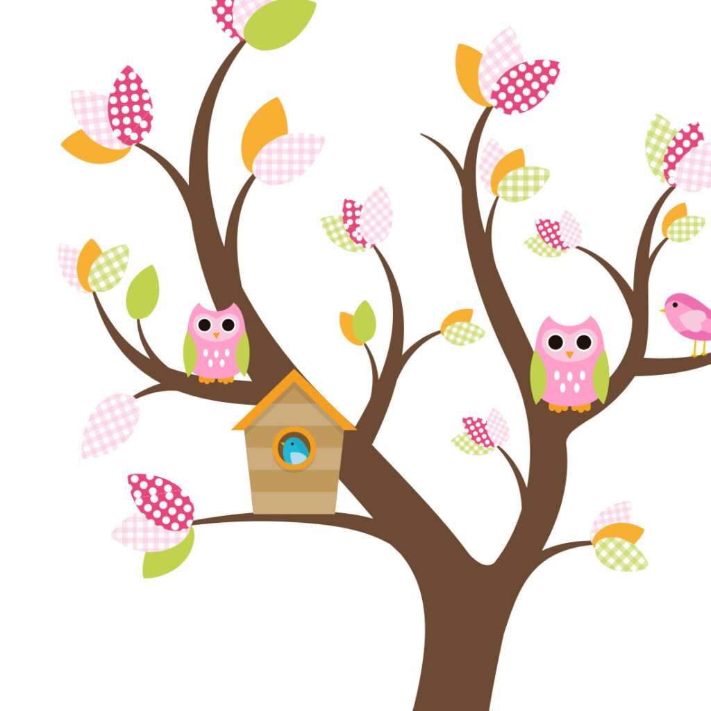 muursticker-dieren-jungle-roze-meisjeskamer