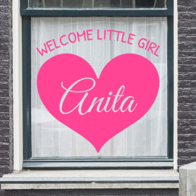 Geboortesticker-met-naam-hart-welcome-little-girl-raamsticker