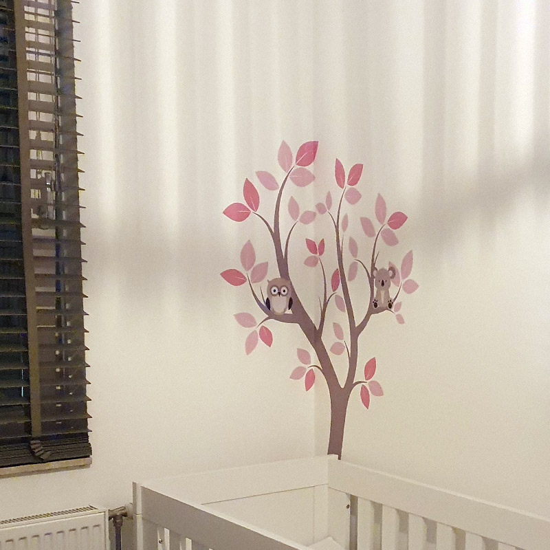 meidenkamer boom sticker interieur ideeen inspiratie roze meidenkamer boom sticker interieur ideeen inspiratie roze