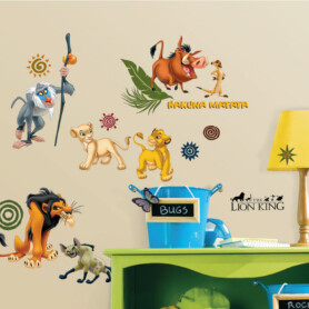 Lion-king-muurstickers-simba-pumba-timon-mufasa-