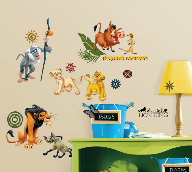 Lion-king-muurstickers-simba-pumba-timon-mufasa-