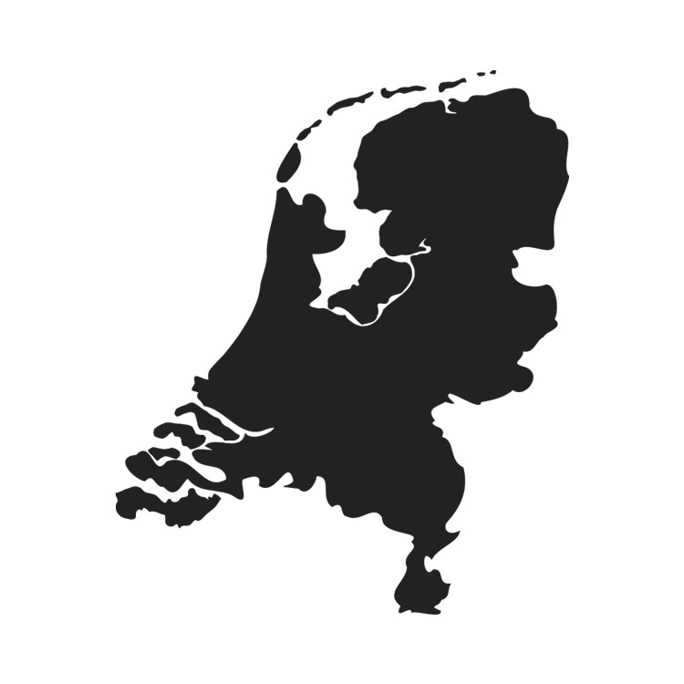 nederland-landkaart-sticker-zwart-wit-holland-map-muursticker nederland-landkaart-sticker-zwart-wit-holland-map-muursticker