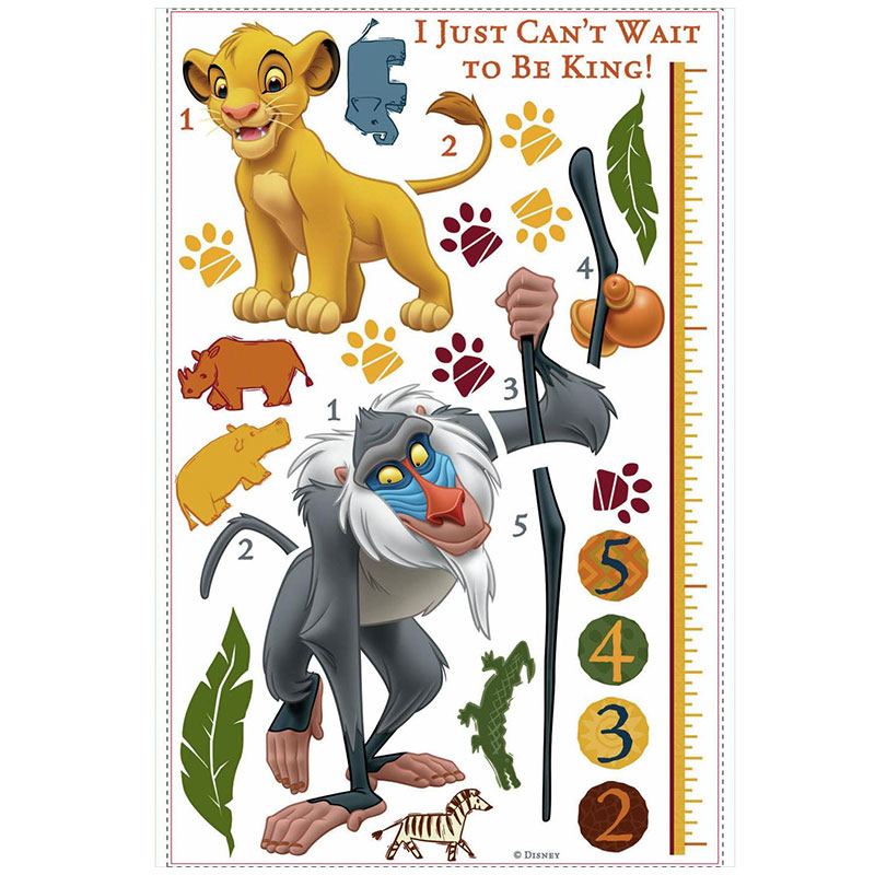 The-Lion-KIng-Groeimeter-1-Muursticker Disney-Lion-King-Leeuwenkoning-Groeimeter-Muursticker-Simba