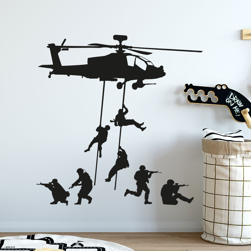 muursticker leger helicopter helikopter soldaten army muursticker leger helicopter helikopter soldaten army