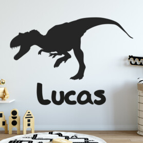 muursticker-dino-met-naam-dinosaurus muursticker-dino-met-naam-dinosaurus