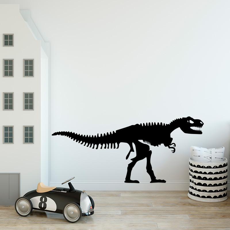 muursticker-dinosaurus-skelet muursticker-dinosaurus-skelet