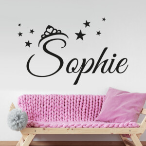 muursticker-prinses-princess-met-naam-babykamer-kinderkamer